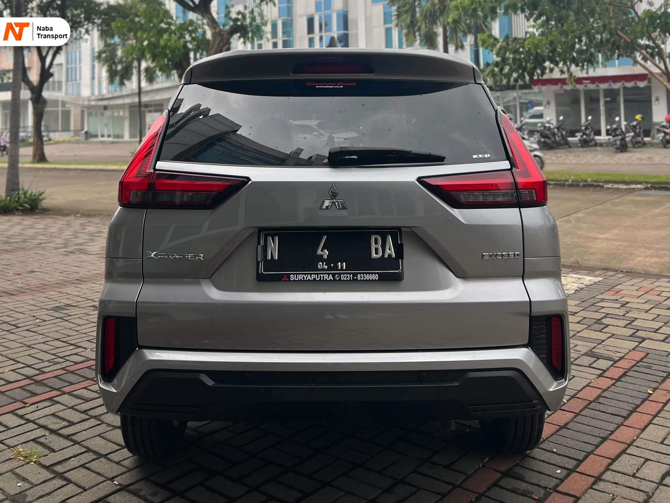 Tampak belakang xpander - sewa mobil xpander